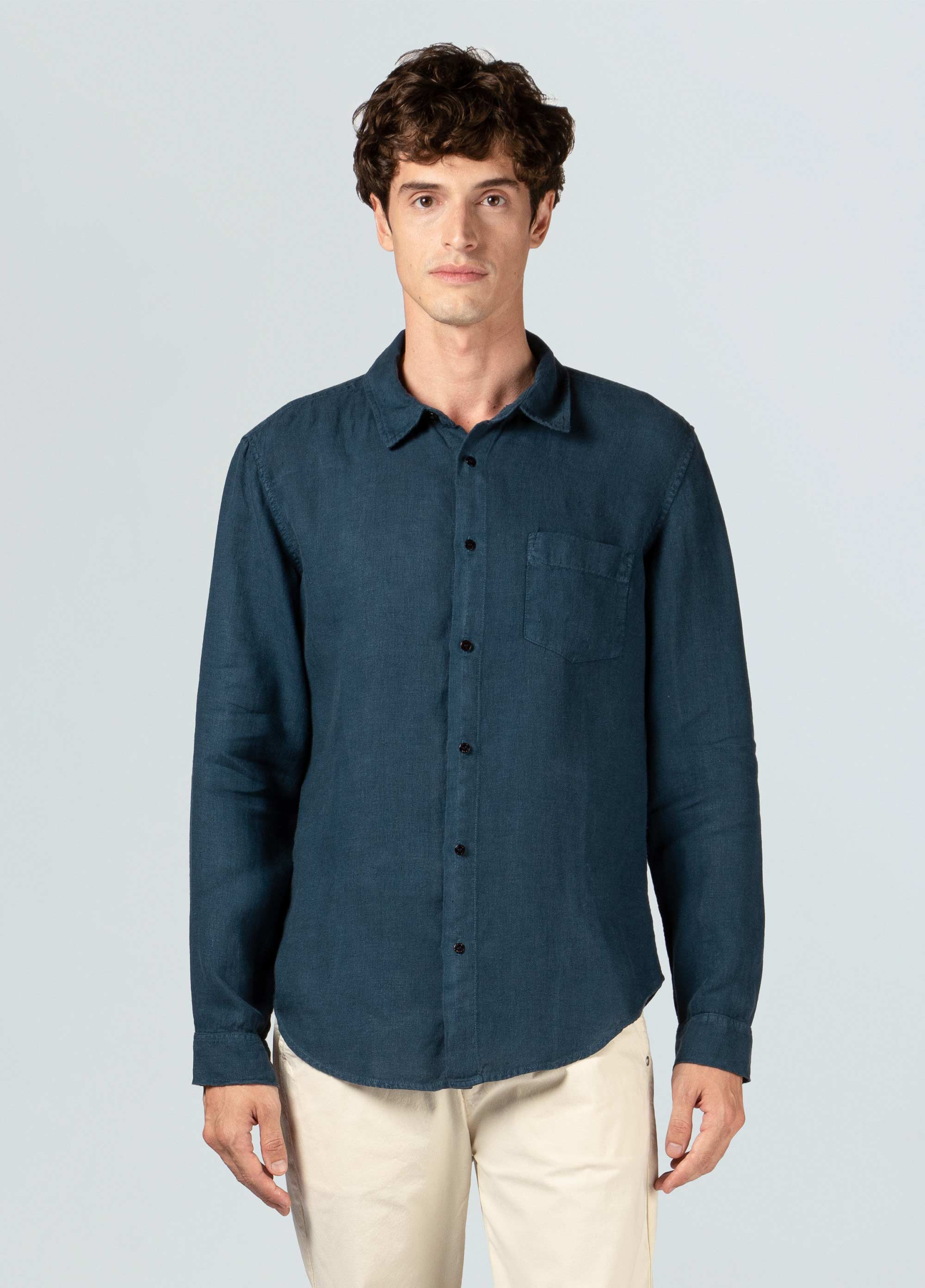 Mens Classic Linen Shirt (ls)